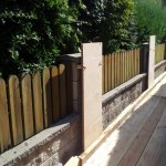 Schutz der Mauerteile.