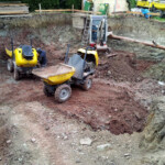 Ausbaggern des Kellers