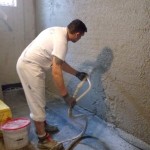 Auftragen des Putzes