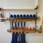 Verteiler Fußboden-Heizung im Keller