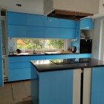 Fronten mit blauer Schutzfolie