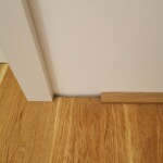 Sockelleisten werden erst nach dem Einbau der Zargen fertiggestellt.