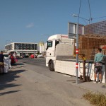 Anlieferung Baumaterialien