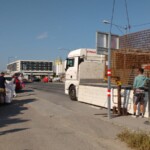 Anlieferung Baumaterialien