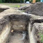 Aushub Regenwasser-Zisterne