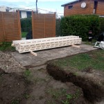 Lagerung auf der Baustelle